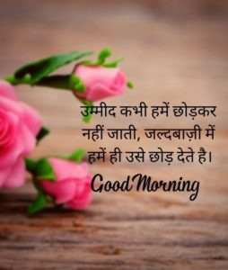 Aaj Ka Good Morning Facebook Status on Hope in Hindi