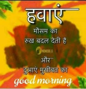 Beautiful Aaj Ka Good Morning Quote Image Status for Life